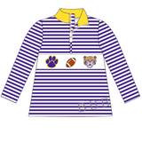 Go Tigers (Purple + Yellow) Pullovers - IN STOCK